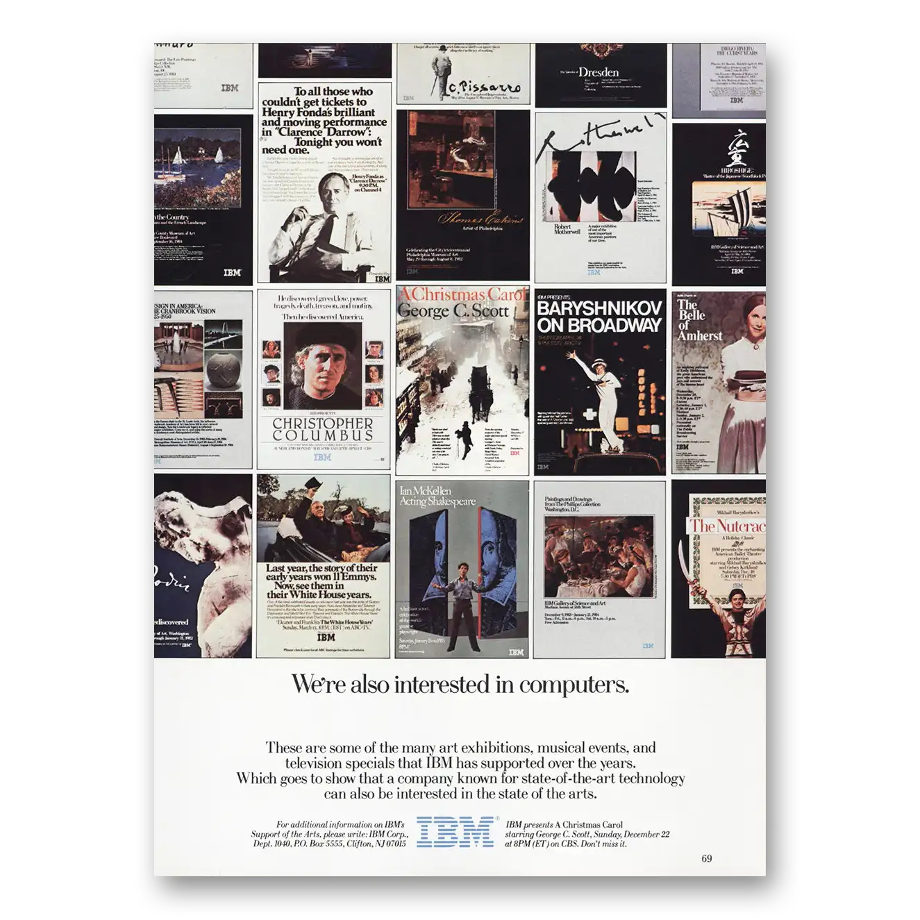 1985 IBM Computers Broadway Also Interested In Computers Vintage Magazine Print Ad