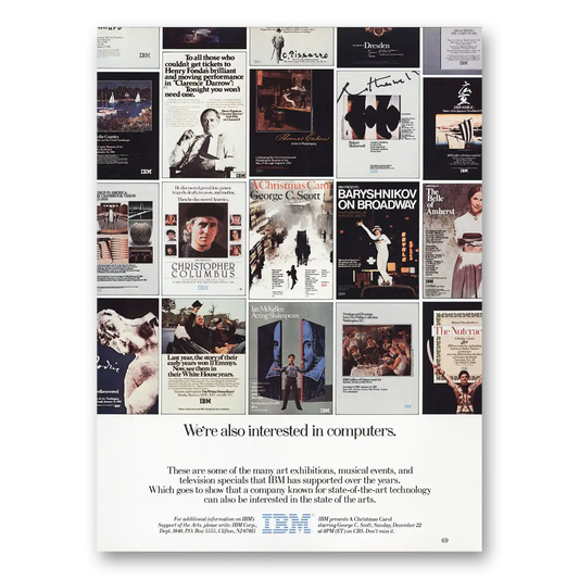 1985 IBM Computers Broadway Also Interested In Computers Vintage Magazine Print Ad