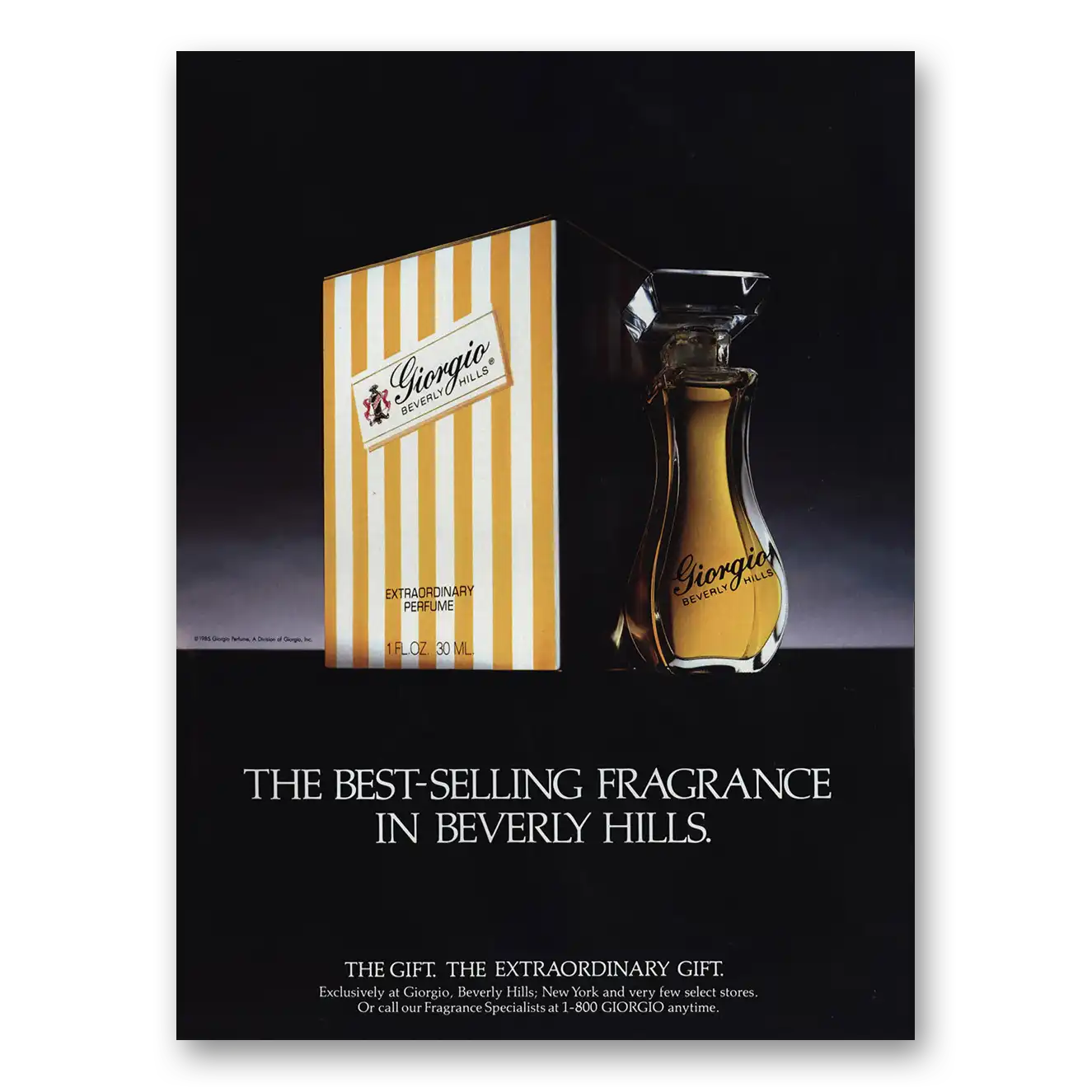 1986 Giorgio Beverly Hills Best Selling Fragrance In Beverly Hills Vintage Magazine Print Ad