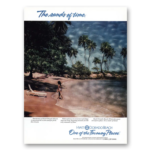 1987 Hyatt Hotels Dorado Beach Vintage Magazine Print Ad