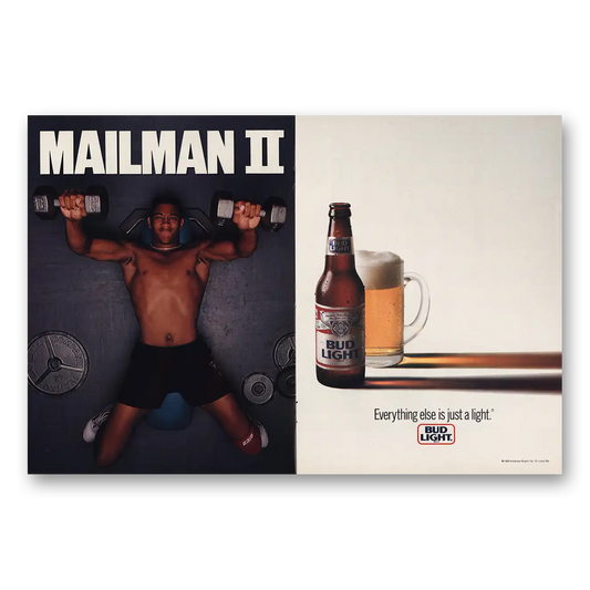 1988 Budweiser Beer Mailman II Vintage Magazine Print Ad