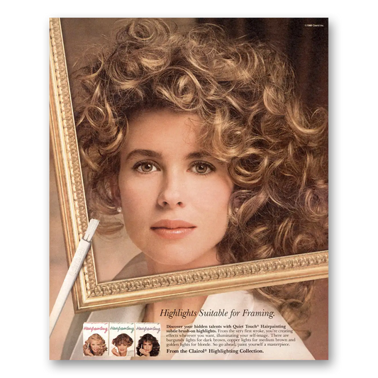 1988 Clairol Highlighting Collection Suitable for Framing Vintage Magazine Print Ad