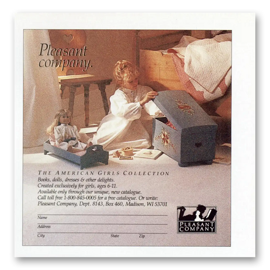 1988 Pleasant Company American Girls Collection Vintage Magazine Print Ad