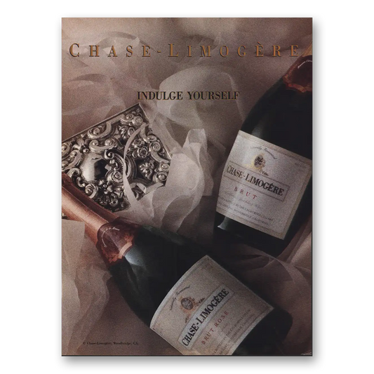 1989 Chase-Limogere Brut Indulge Yourself Vintage Magazine Print Ad