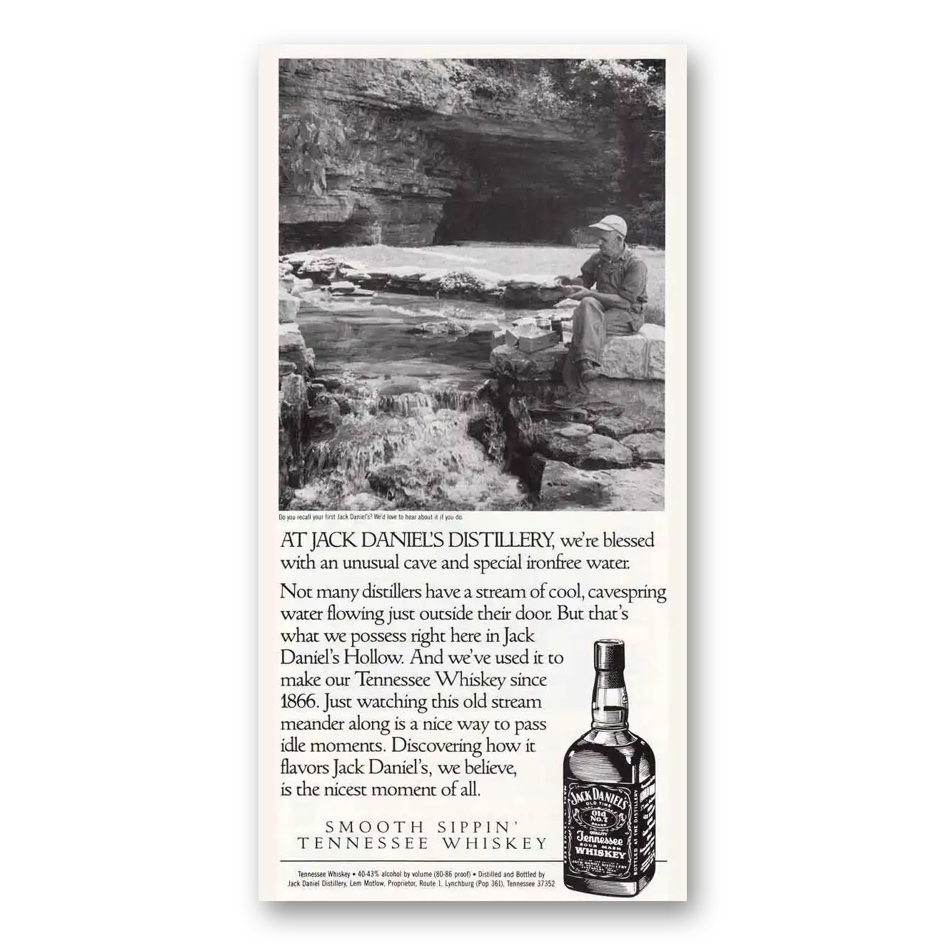 1989 Jack Daniels At Jack Daniels Distillery Vintage Magazine Print Ad