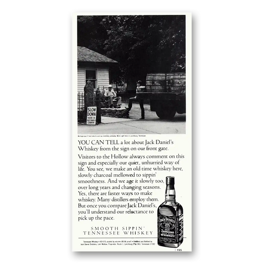 1989 Jack Daniels You Can Tell a Lot Vintage Magazine Print Ad