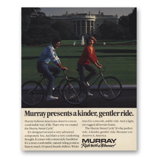 1989 Murray Bicycles Street Cycle Kinder Gentler Ride Vintage Magazine Print Ad