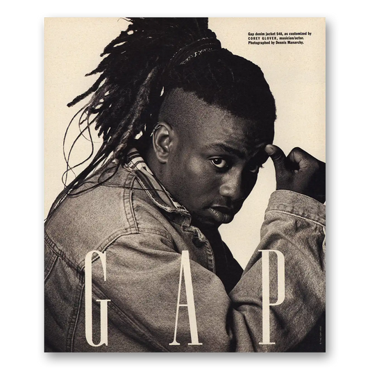 1991 Gap Corey Glover Vintage Magazine Print Ad