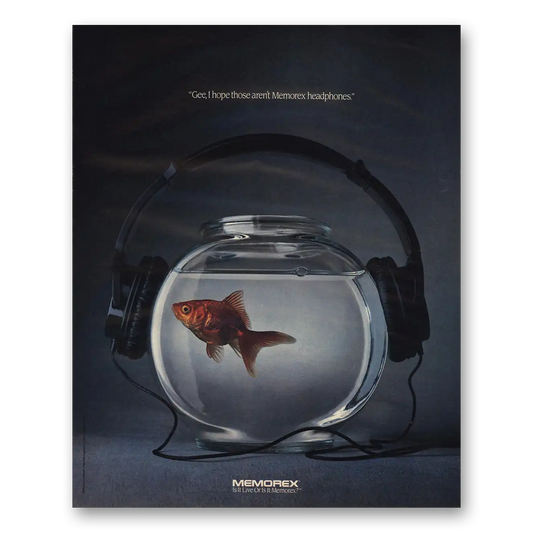 1991 Memorex Headphones Gee I Hope Those Arent Vintage Magazine Print Ad