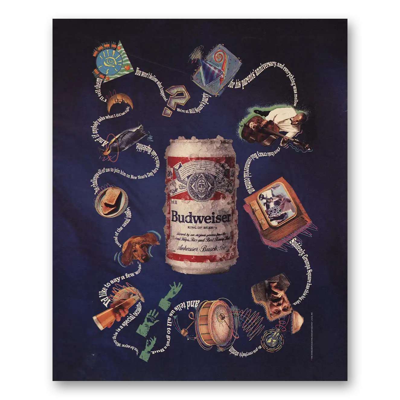 1992 Budweiser Beer You Won't Believe What Happened Vintage Magazine Print Ad