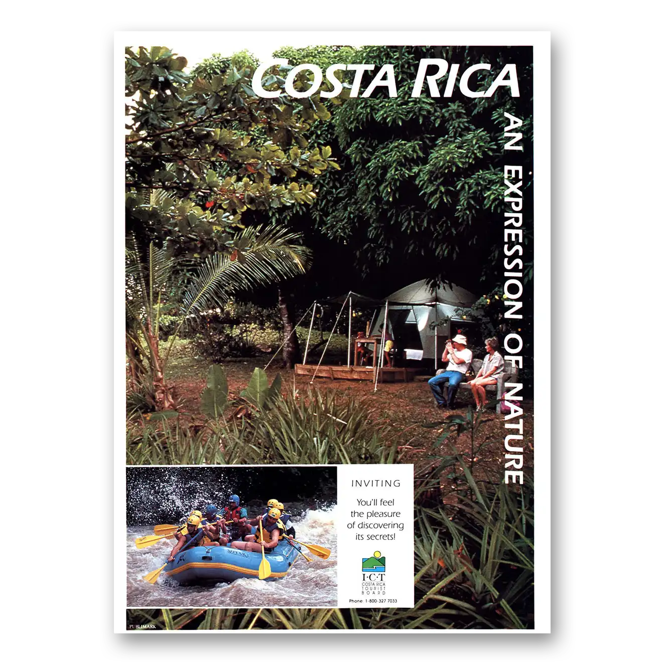 1992 Costa Rica An Expression of Nature Vintage Magazine Print Ad