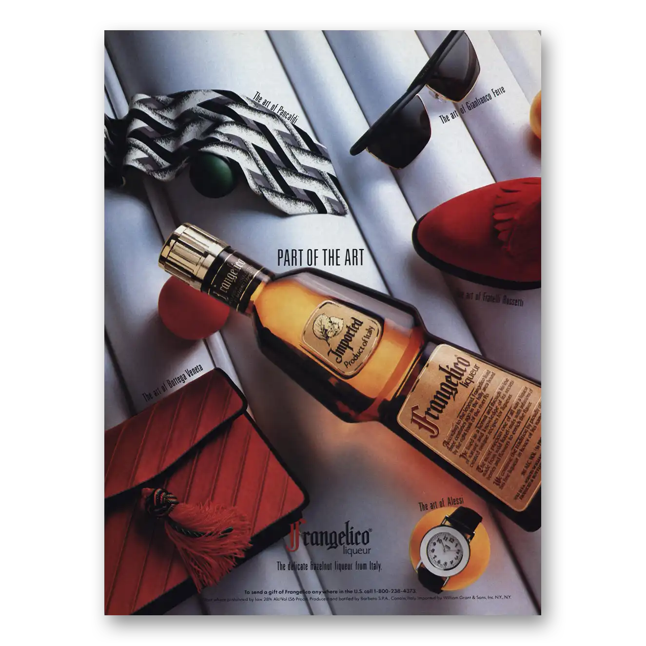 1992 Frangelico Part of the Art Vintage Magazine Print Ad