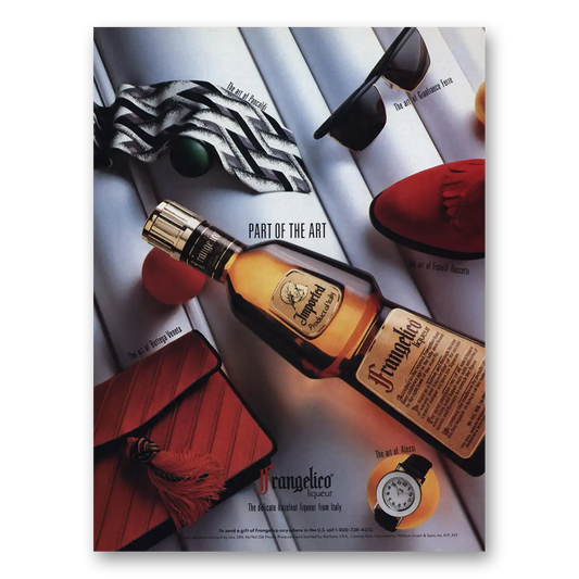 1992 Frangelico Part of the Art Vintage Magazine Print Ad