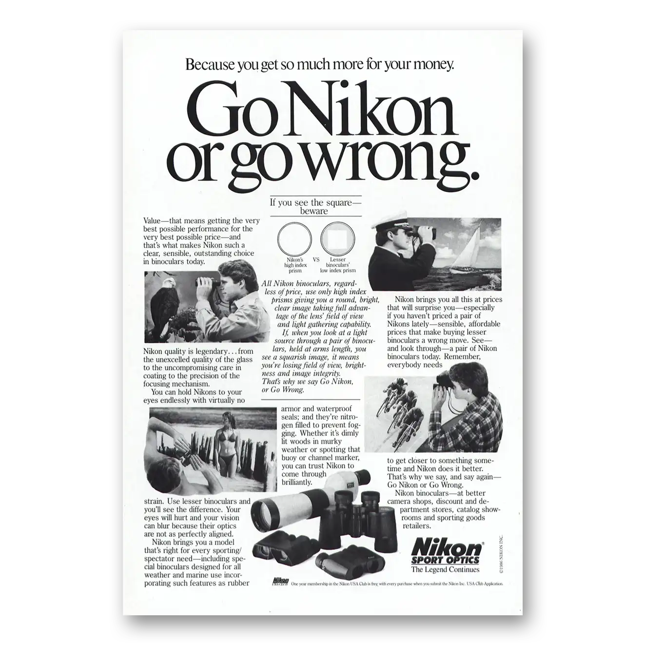 1992 Nikon Camera AF Zoom Nikkor Look for Shots Vintage Magazine Print Ad