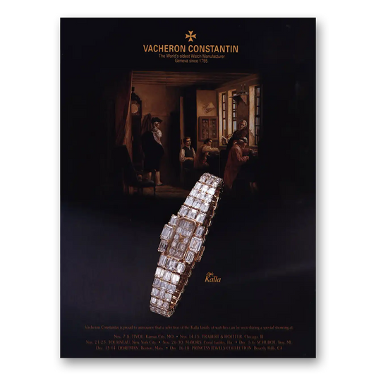 1992 Vacheron Constantin Watch Lady Kalla Watch Vintage Magazine Print Ad