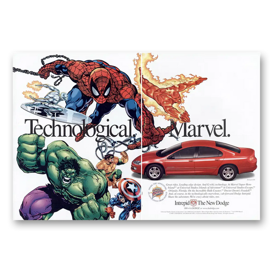 1993 Dodge Intrepid Technological Marvel Vintage Magazine Print Ad