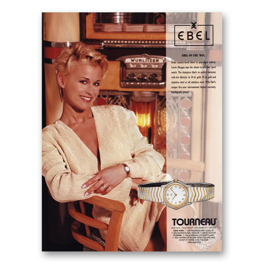 1993 Ebel Watch Sport Watch Lorrie Morgan Vintage Magazine Print Ad