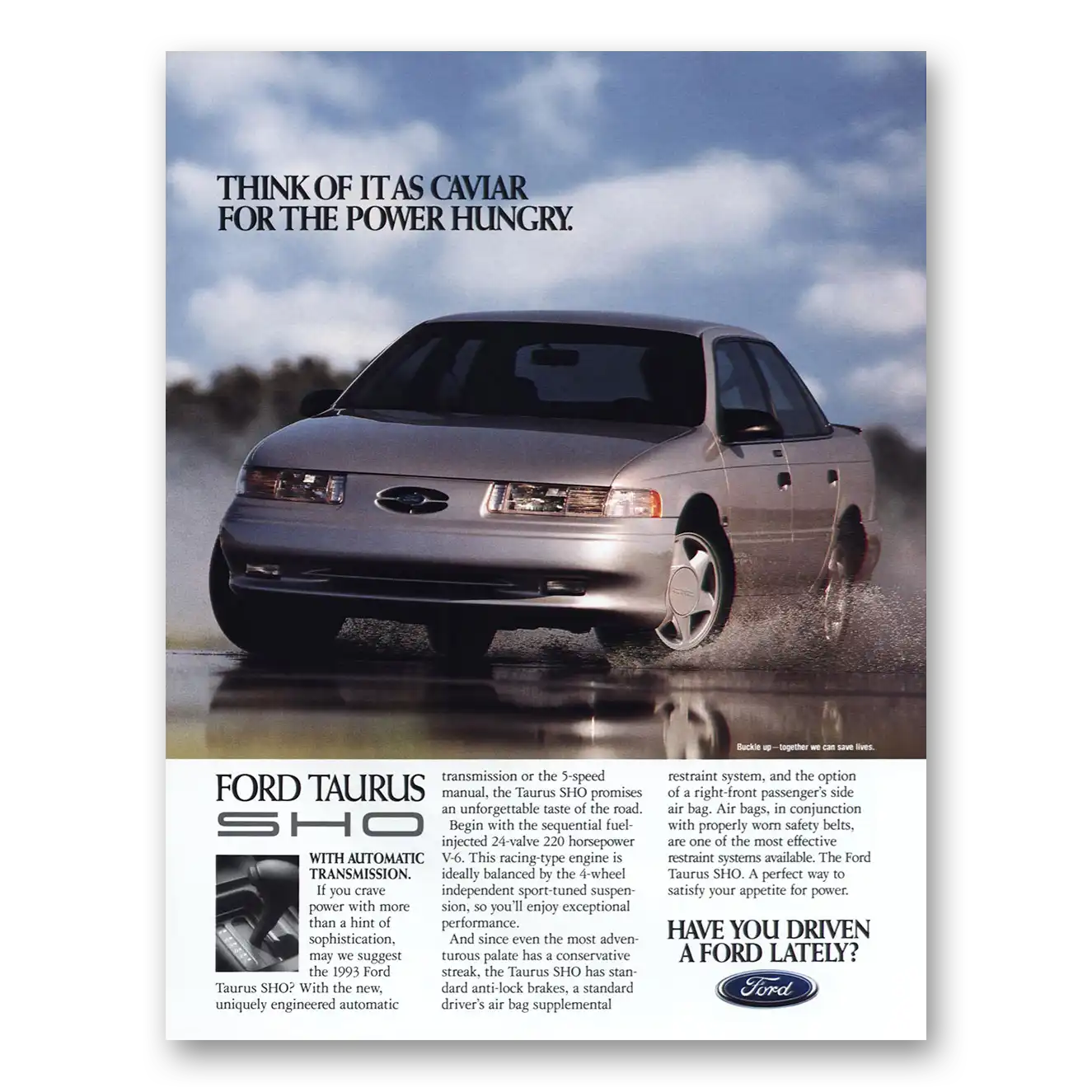 1993 Ford Taurus Think of It As Caviar Vintage Magazine Print Ad