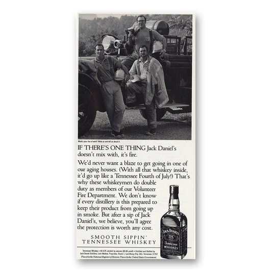 1993 Jack Daniels Theres One Thing Vintage Magazine Print Ad