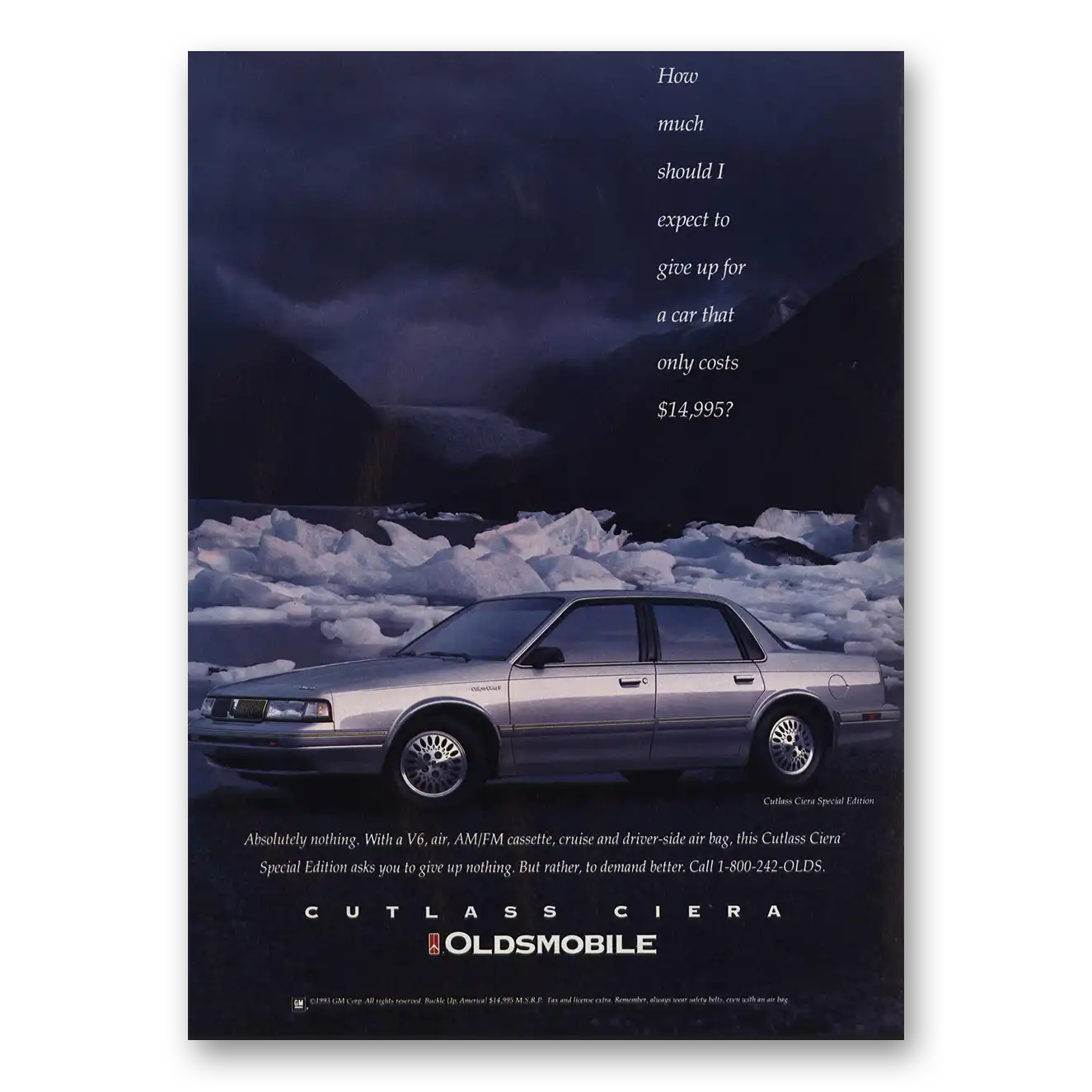 1993 Oldsmobile Cutlass Ciera How Much Should I Expect Vintage Magazine Print Ad