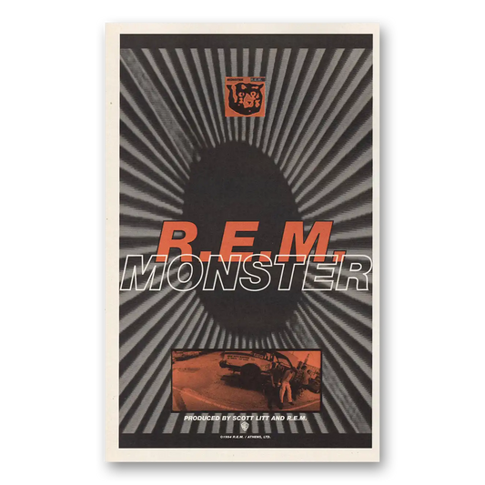 1993 REM Promo Monster Vintage Magazine Print Ad