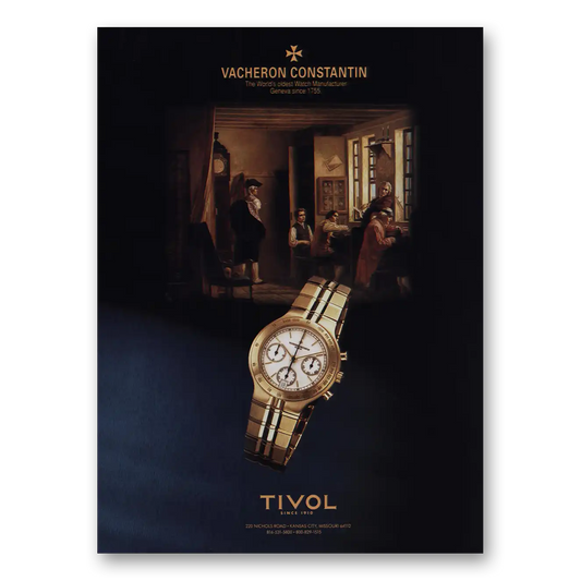 1993 Vacheron Constantin Watch Worlds Oldest Watch Maker Vintage Magazine Print Ad