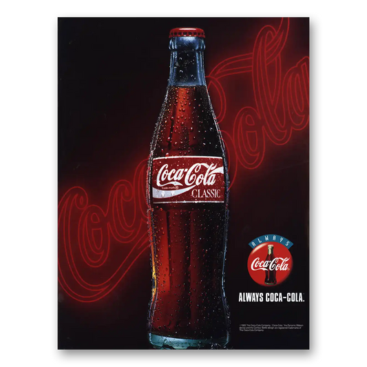 1994 Coca Cola Always Coca Cola Vintage Magazine Print Ad