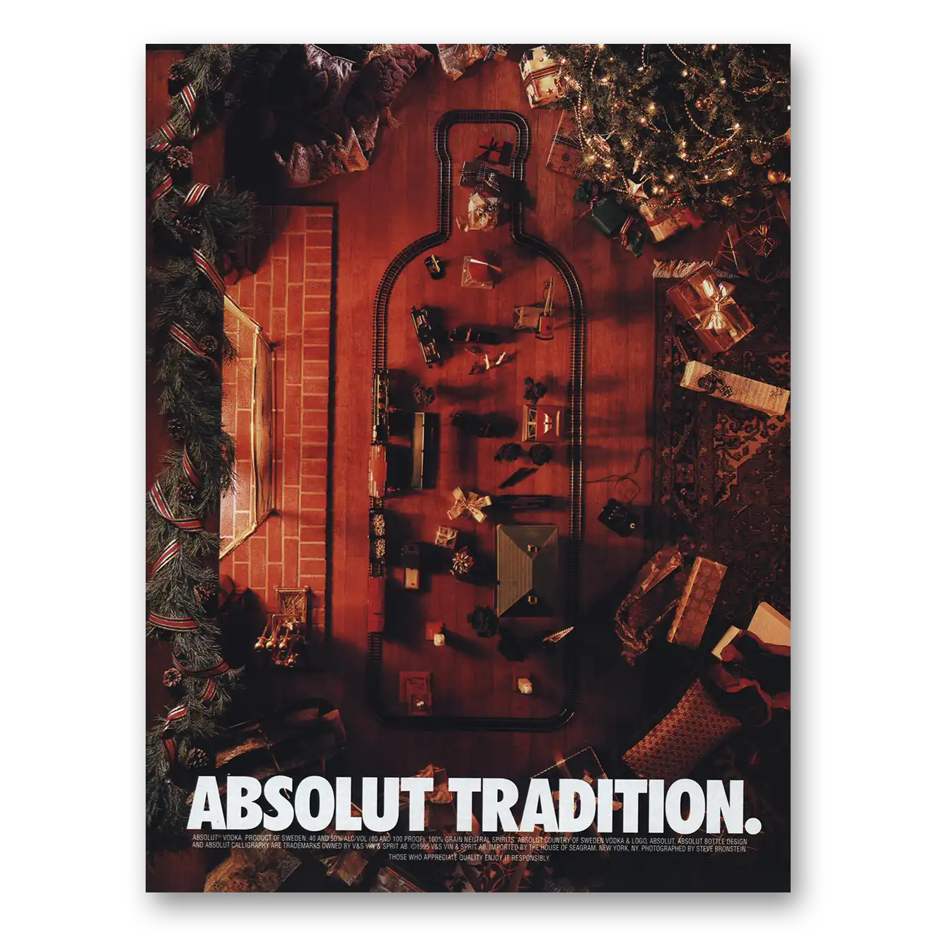 1995 Absolut Vodka Absolut Tradition Vintage Magazine Print Ad