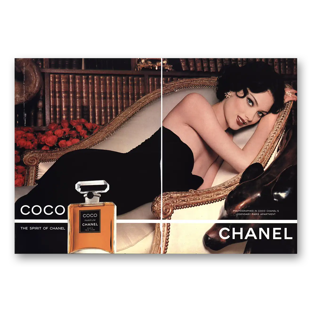 1995 Chanel Coco Perfume She Was Above All An Original Vintage Magazine Print Ad