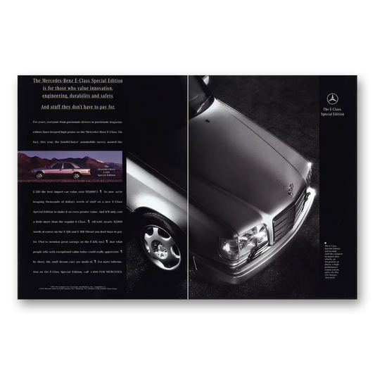 1995 Mercedes Benz E Class Special Edition For Those Who Value Innovation Vintage Magazine Print Ad