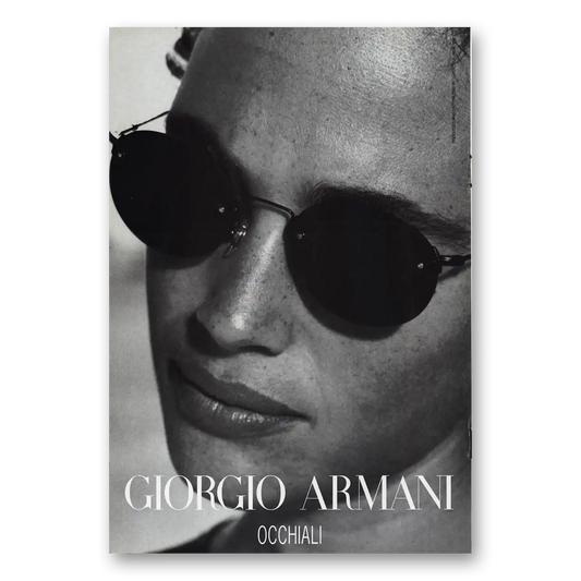 1996 Giorgio Armani Occhiali Vintage Magazine Print Ad