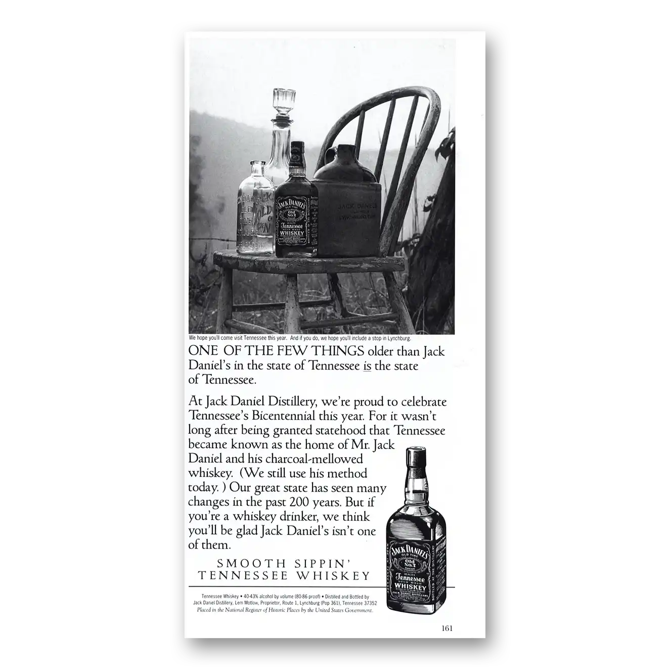 1996 Jack Daniels One of the Few Things Older Vintage Magazine Print Ad