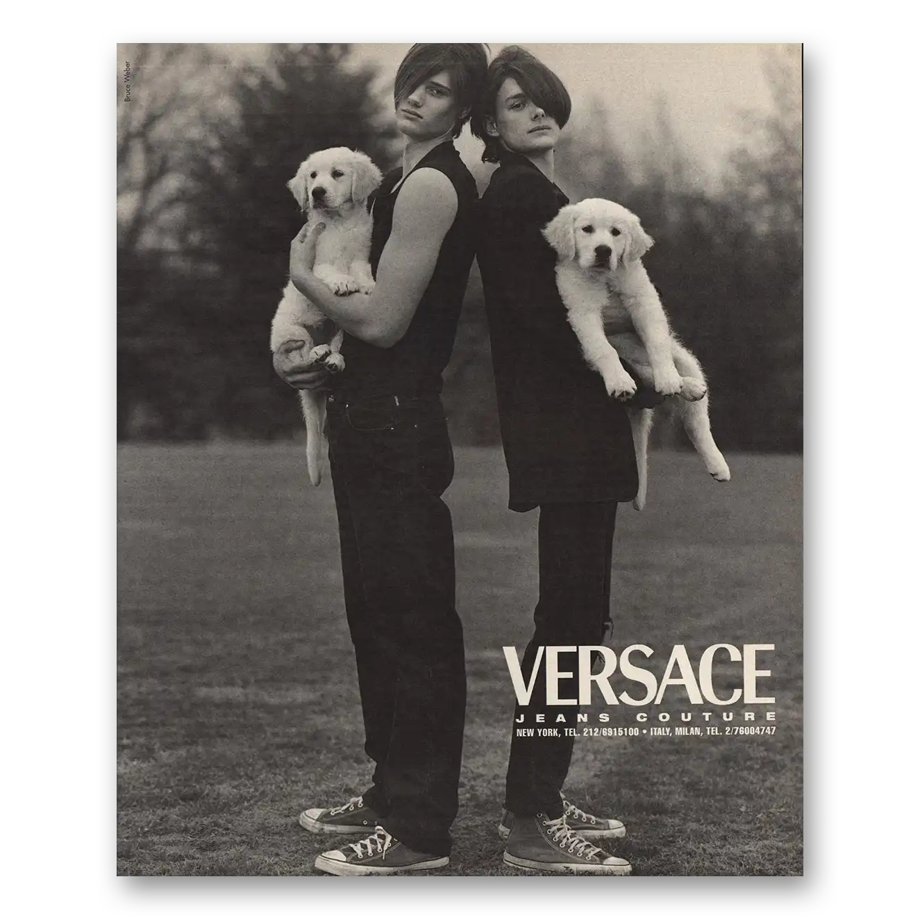 1996 Versace Jeans Couture Jeans Couture Vintage Magazine Print Ad