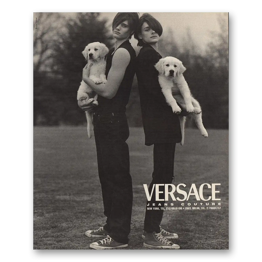 1996 Versace Jeans Couture Jeans Couture Vintage Magazine Print Ad