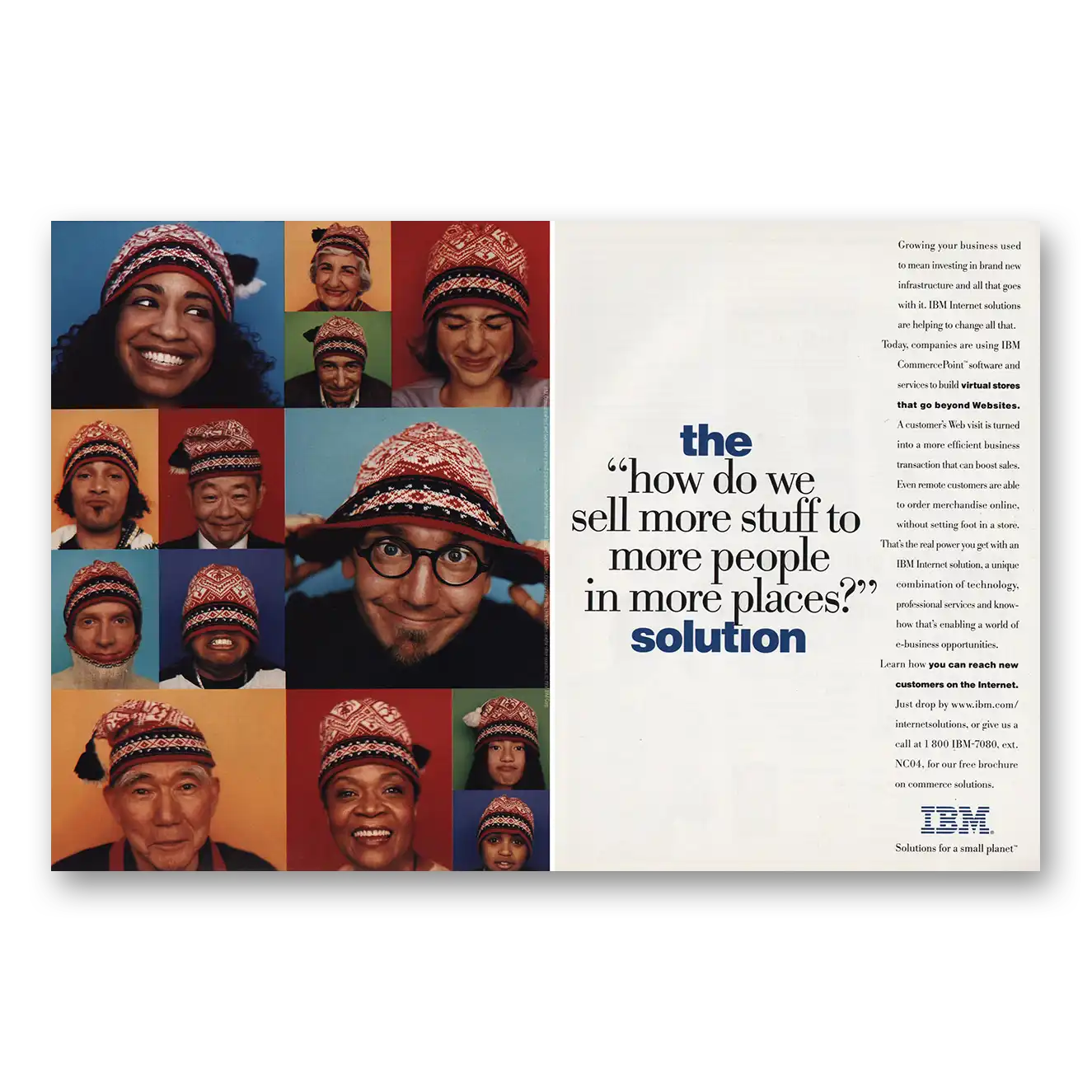 1997 IBM Sell More Stuff to More People Vintage Magazine Print Ad