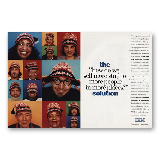 1997 IBM Sell More Stuff to More People Vintage Magazine Print Ad