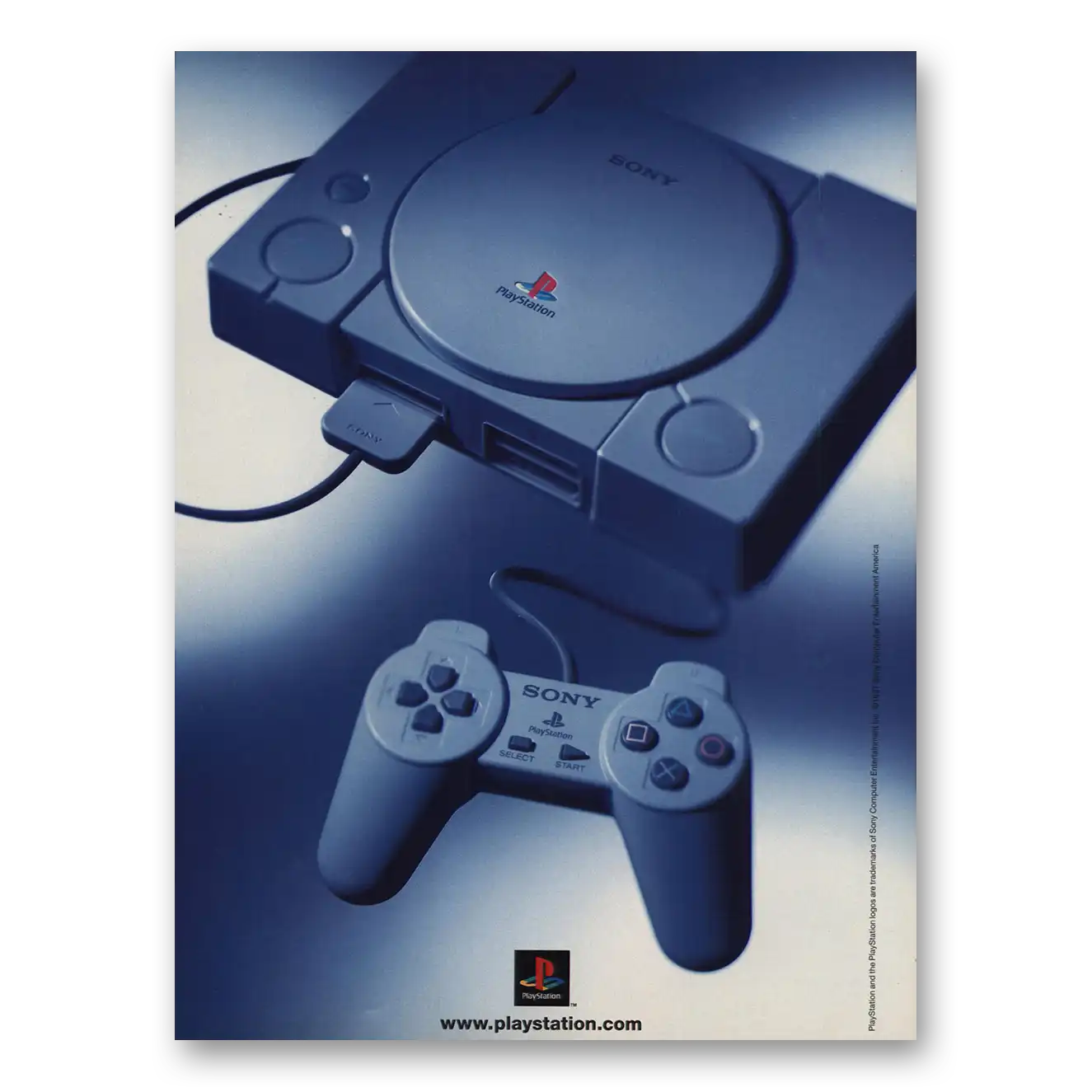 1997 Playstation  Vintage Magazine Print Ad