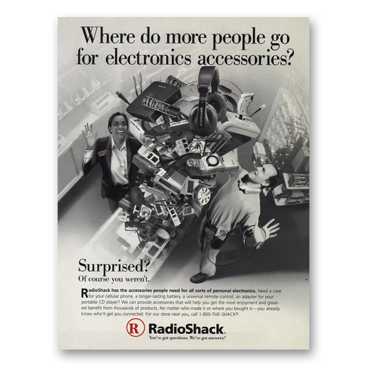 1997 Radio Shack Electronics Accessories Vintage Magazine Print Ad