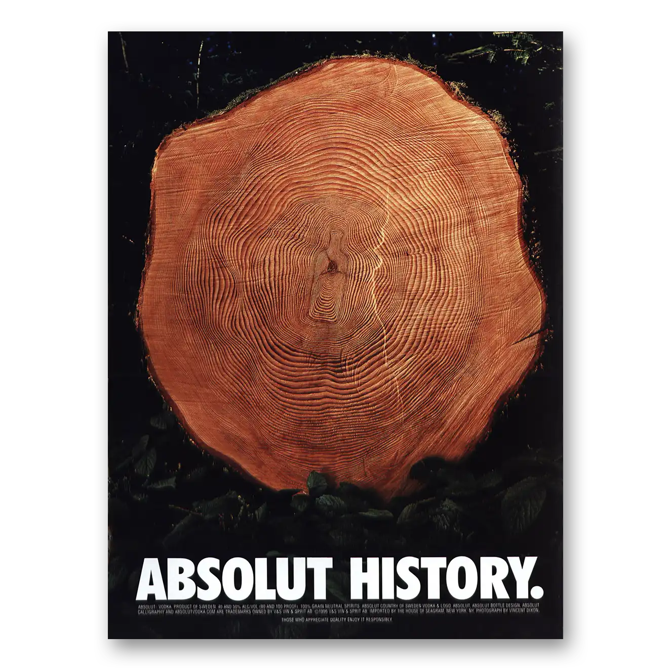 1998 Absolut Vodka Absolut History Vintage Magazine Print Ad