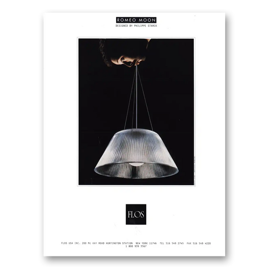 1998 Flos Lighting Romeo Moon Designed by Philippe Starck Vintage Magazine Print Ad