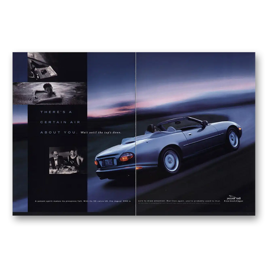 1998 Jaguar XK8 Convertible Certain Air About You Vintage Magazine Print Ad