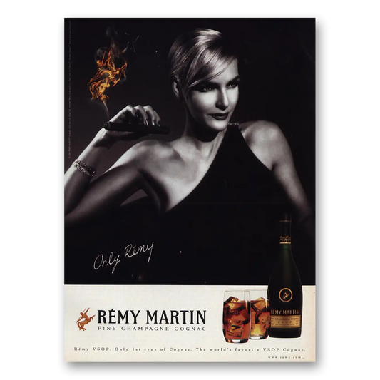 1998 Remy Martin Cognac Only Remy Cigar Vintage Magazine Print Ad