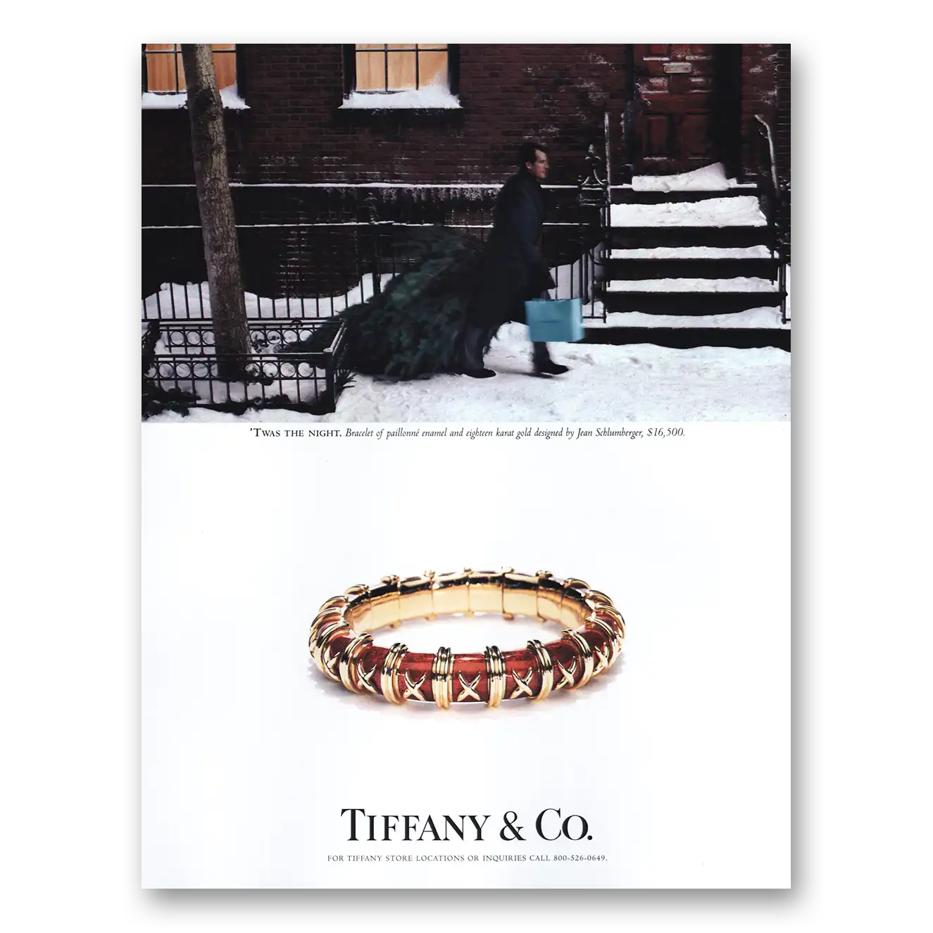 1998 Tiffany & Co Twas the Night Vintage Magazine Print Ad