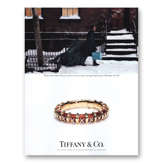 1998 Tiffany & Co Twas the Night Vintage Magazine Print Ad