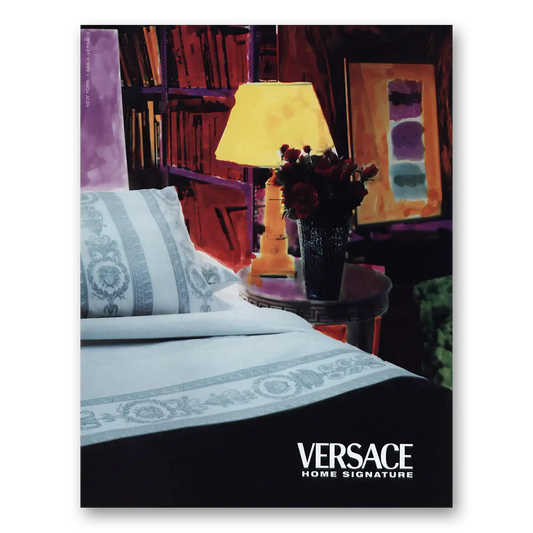 1998 Versace Home Signature Home Signature Vintage Magazine Print Ad