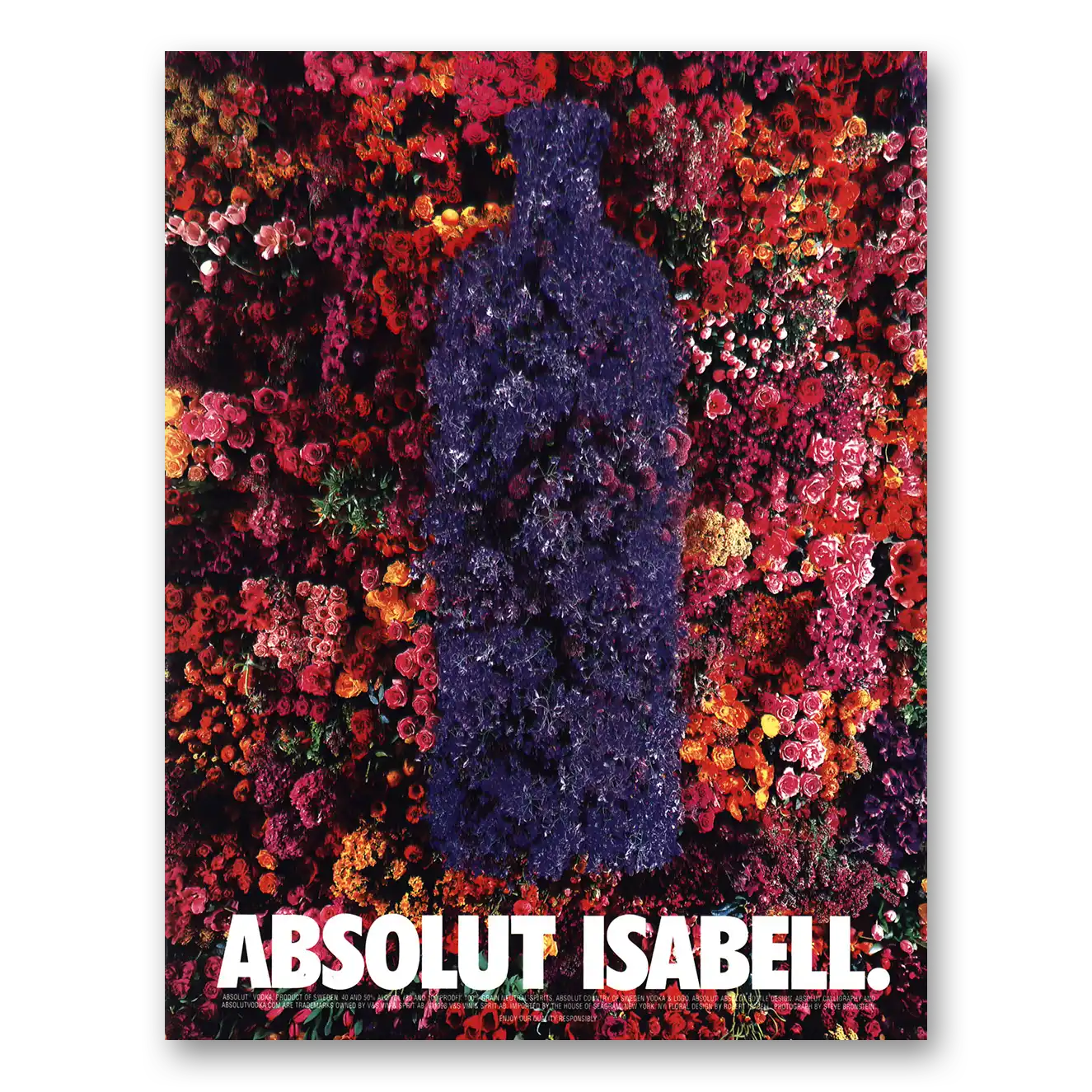 1999 Absolut Vodka Absolut Isabell Vintage Magazine Print Ad