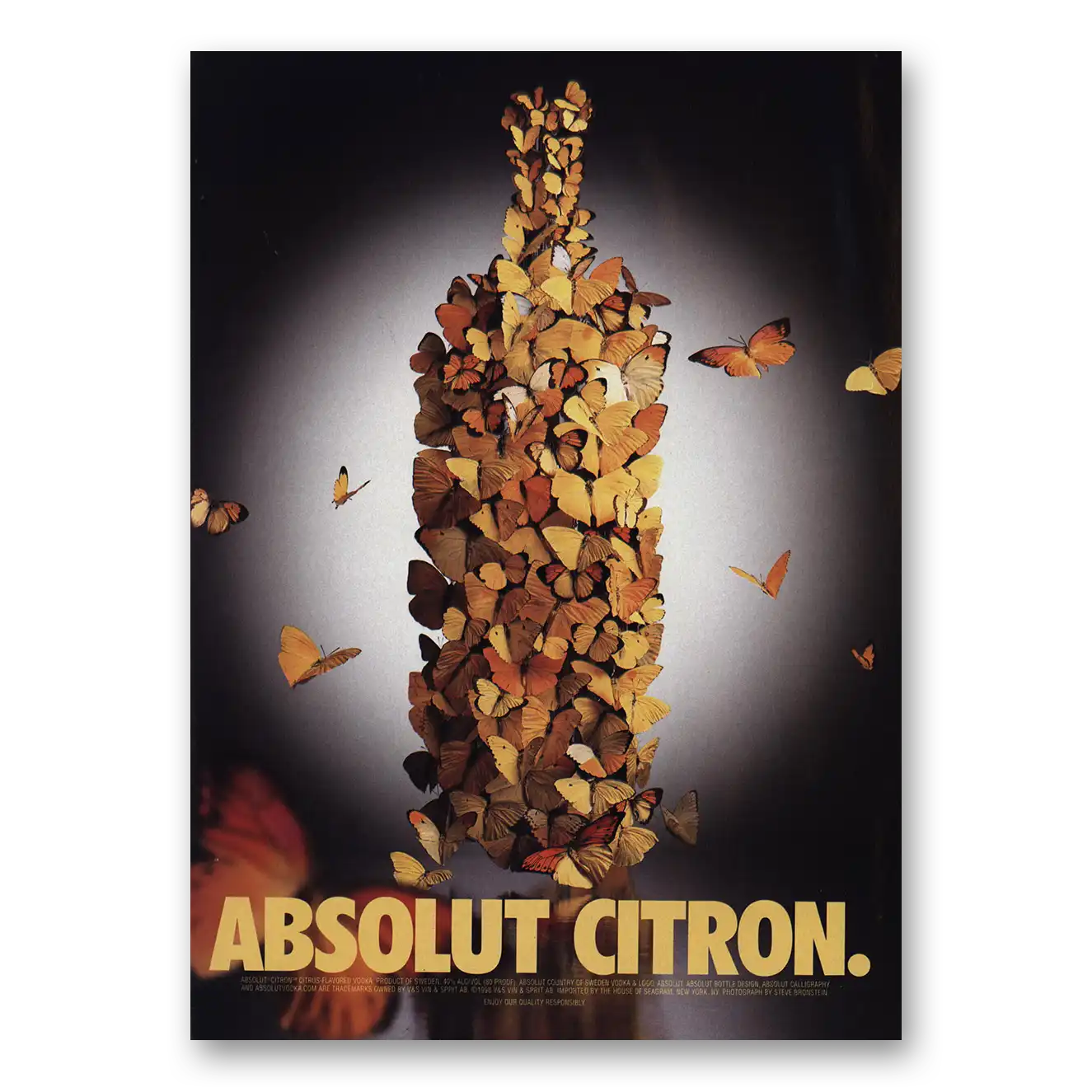 1999 Absolut Vodka Absolut Citron Vintage Magazine Print Ad