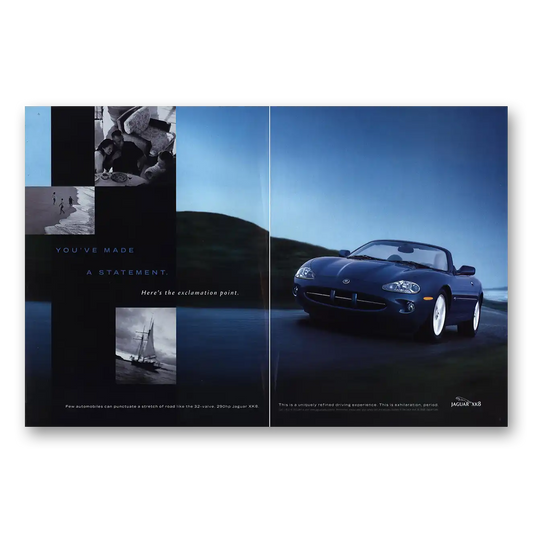 1999 Jaguar XK8 Convertible Made a Statement Vintage Magazine Print Ad