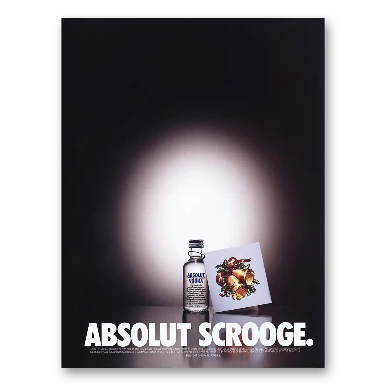 2000 Absolut Vodka Absolut Scrooge Vintage Magazine Print Ad