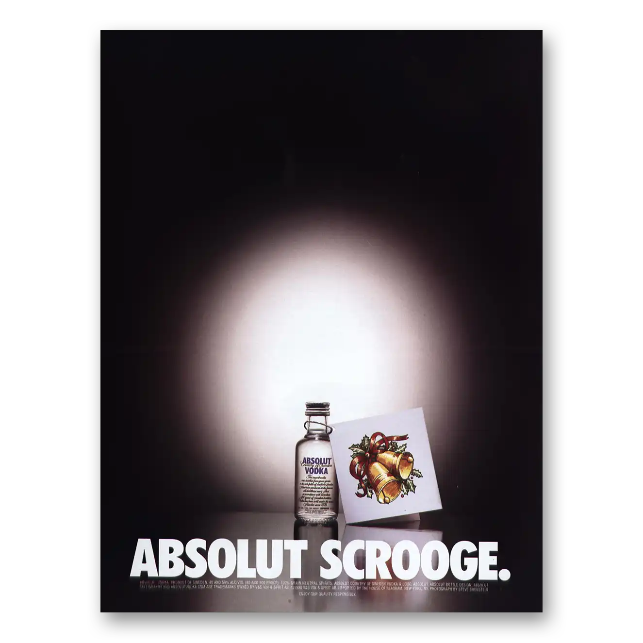 2000 Absolut Vodka Absolut Scrooge Vintage Magazine Print Ad